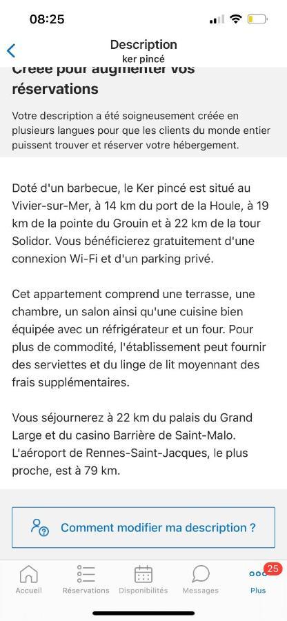 Ker Pince Apartment Le Vivier sur Mer Bagian luar foto